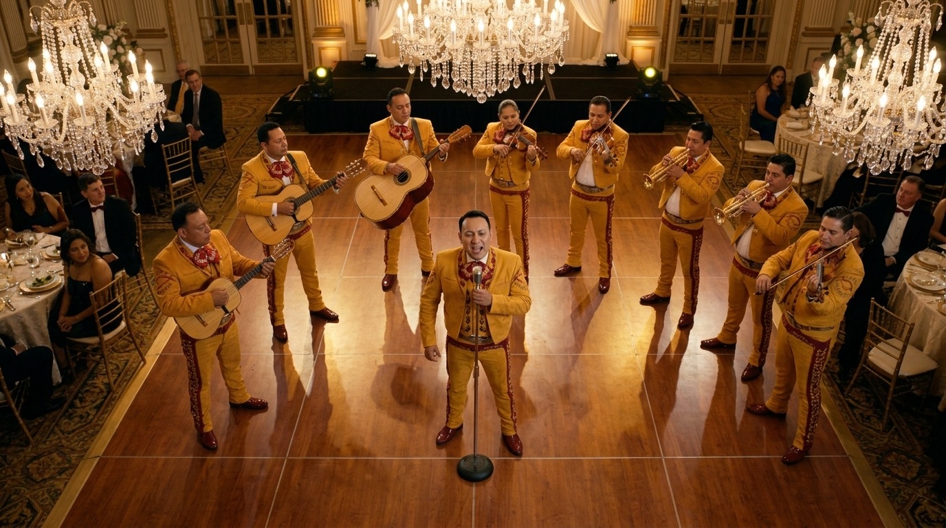 Mariachi Vasos de Honra en pista de baile
